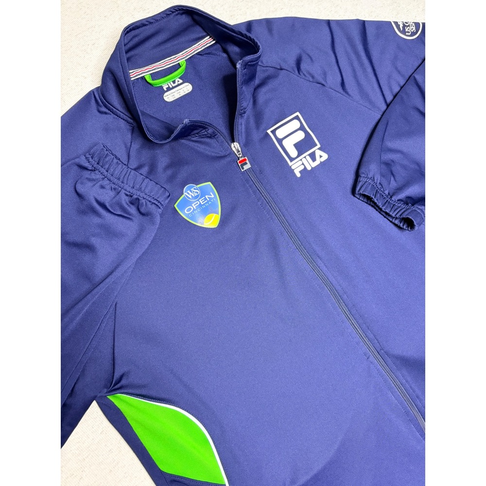 Fila Mens Western & Southern Open Cincinnati Track Jacket Navy Blue Large